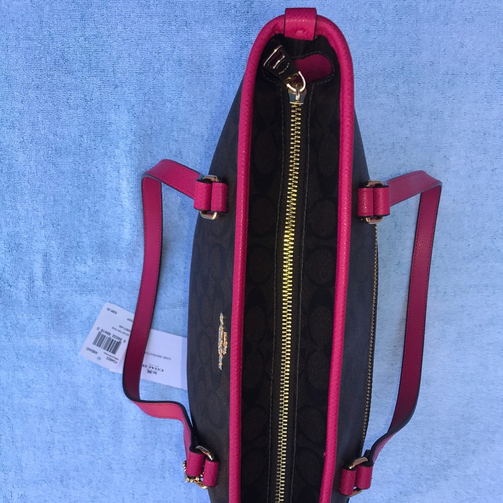 Coach Zip Top Tote - Picture 3 of 5